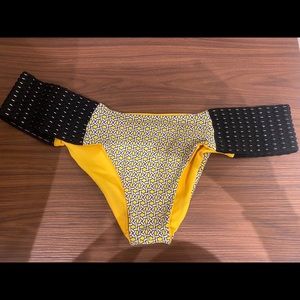 Yellow / Black Bikini Bottom